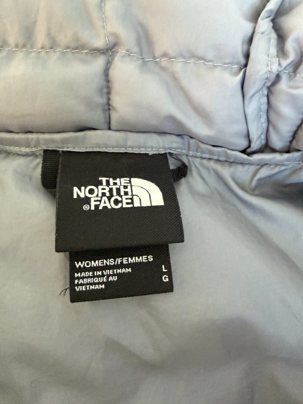 The North Face ThermoBall Eco Parka 2 Grey Heather Hooded Coat L - Picture 11 of 13